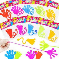 Leetous sticky hands red: tactile party favor for goody bags and playful decorations.