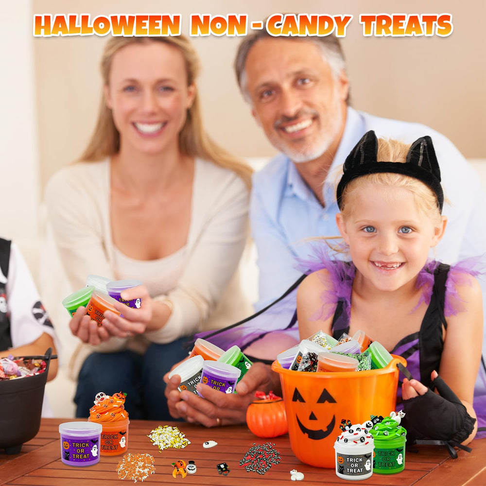 Leetous teal pumpkin non-candy option offers a sugar-free Halloween celebration idea.