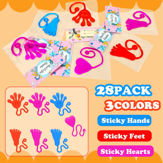 Leetous sticky feet Valentine toy for playful, squishy fun in early education