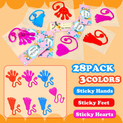 Leetous sticky feet Valentine toy for playful, squishy fun in early education