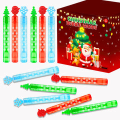 Leetous Winter Mini Bubbles Wand 20-pack with Christmas designs for festive play and party favors.