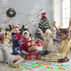Leetous bubble wand toddler-safe non-toxic play with odor-free bubbles.