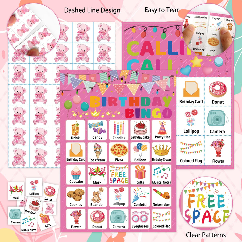 Leezead birthday bingo setup demonstrates easy, reusable party activity.