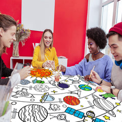 Leezead giant poster enabling multiple kids to color together