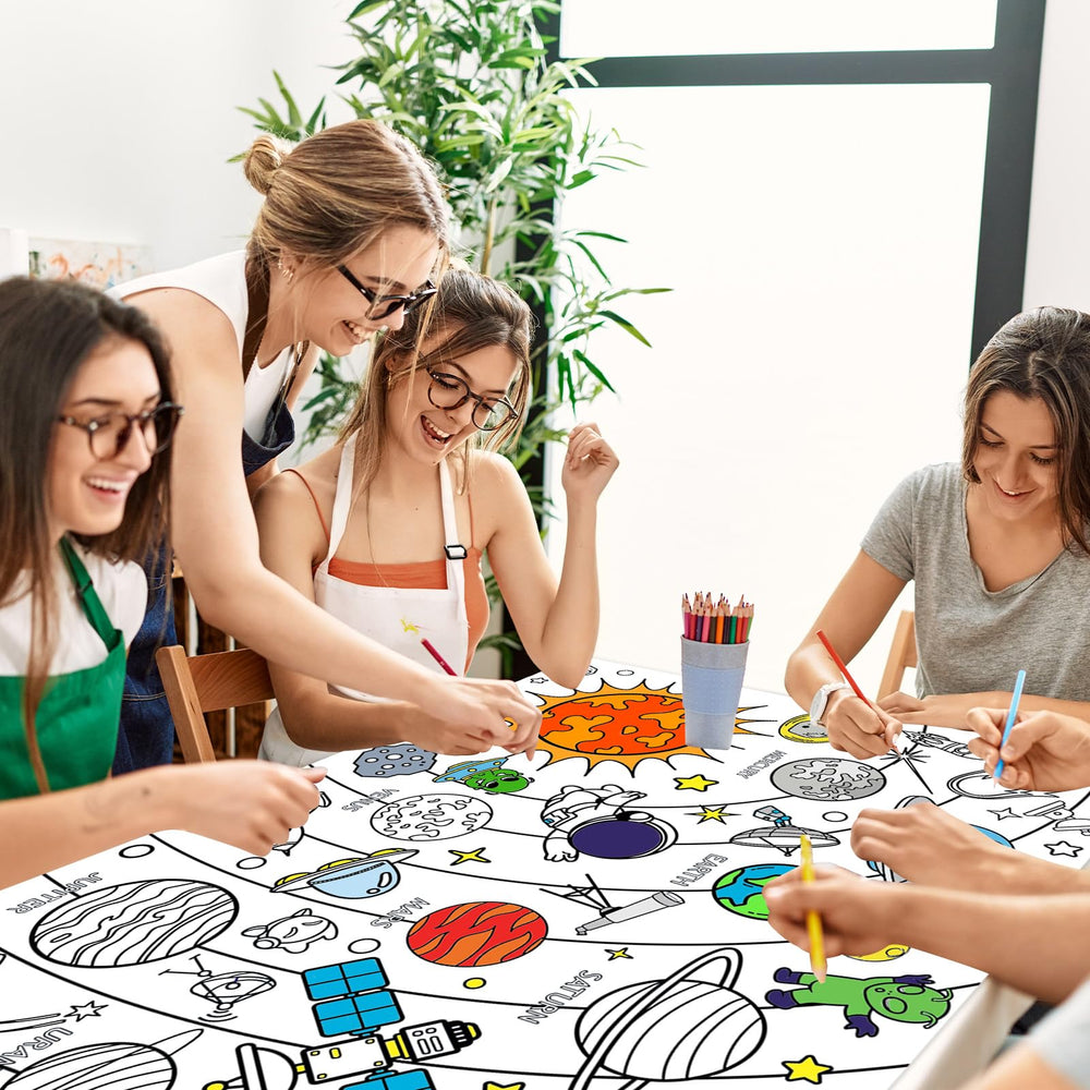 Leezead space design featuring solar system for collaborative art activity