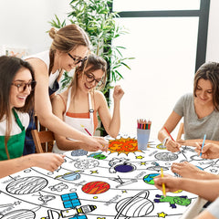 Leezead space design featuring solar system for collaborative art activity