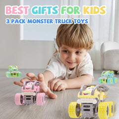 LEFEI Monster Truck side view highlights sturdy frame for rough adventures.