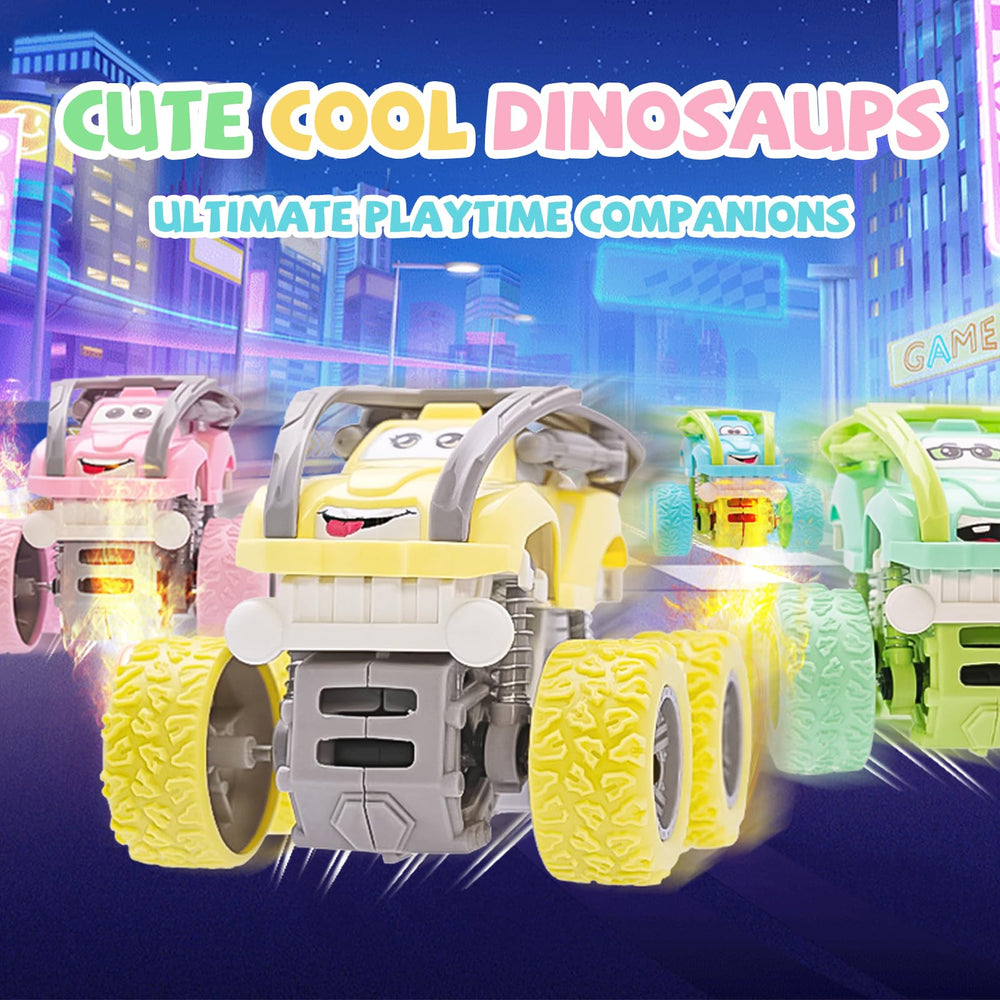 LEFEI Monster Truck with non-slip tires offers stable, confident pushing sessions.