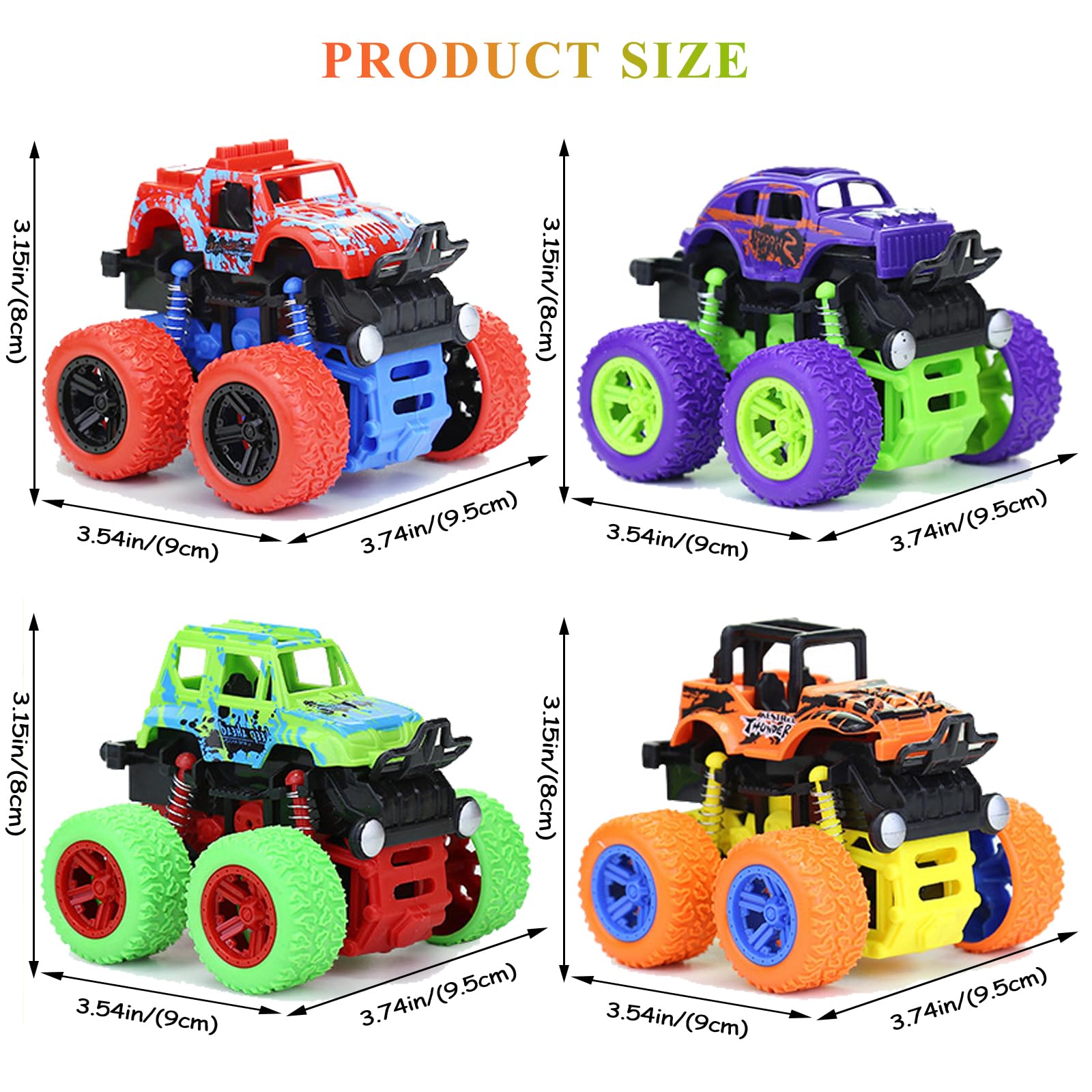 LEFEI Monster Truck gift set packaging boosts gift appeal.