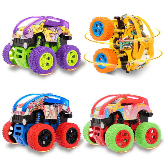 LEFEI Monster Truck push-and-go action on indoor floors for durable, mess-free play.