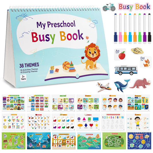 LeftBC Busy Book cover showing durable design for screen-free play