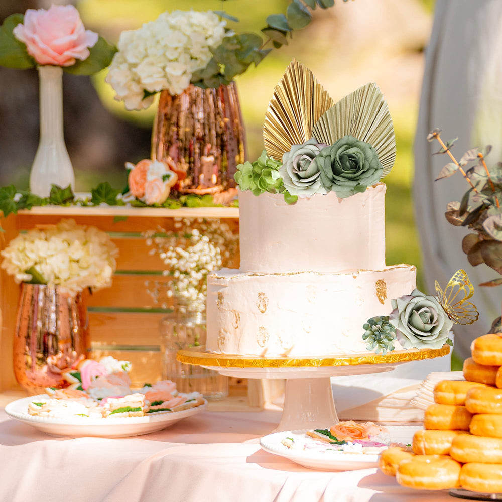 LEFUBABY 29-piece topper set imagined on a celebration cake.