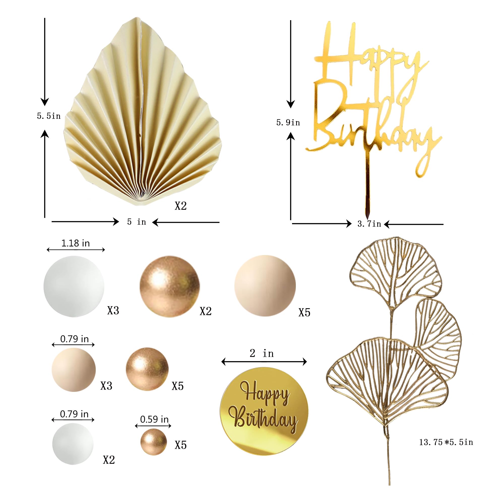 LEFUBABY palm leaf toppers add tropical charm to cakes and desserts.