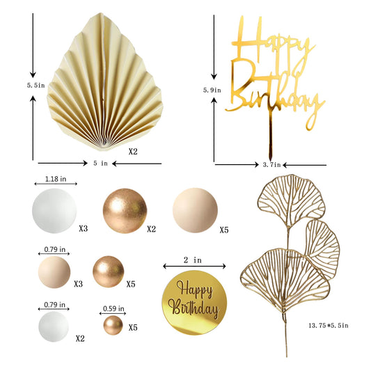 LEFUBABY palm leaf toppers add tropical charm to cakes and desserts.