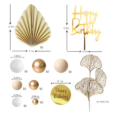 LEFUBABY palm leaf toppers add tropical charm to cakes and desserts.