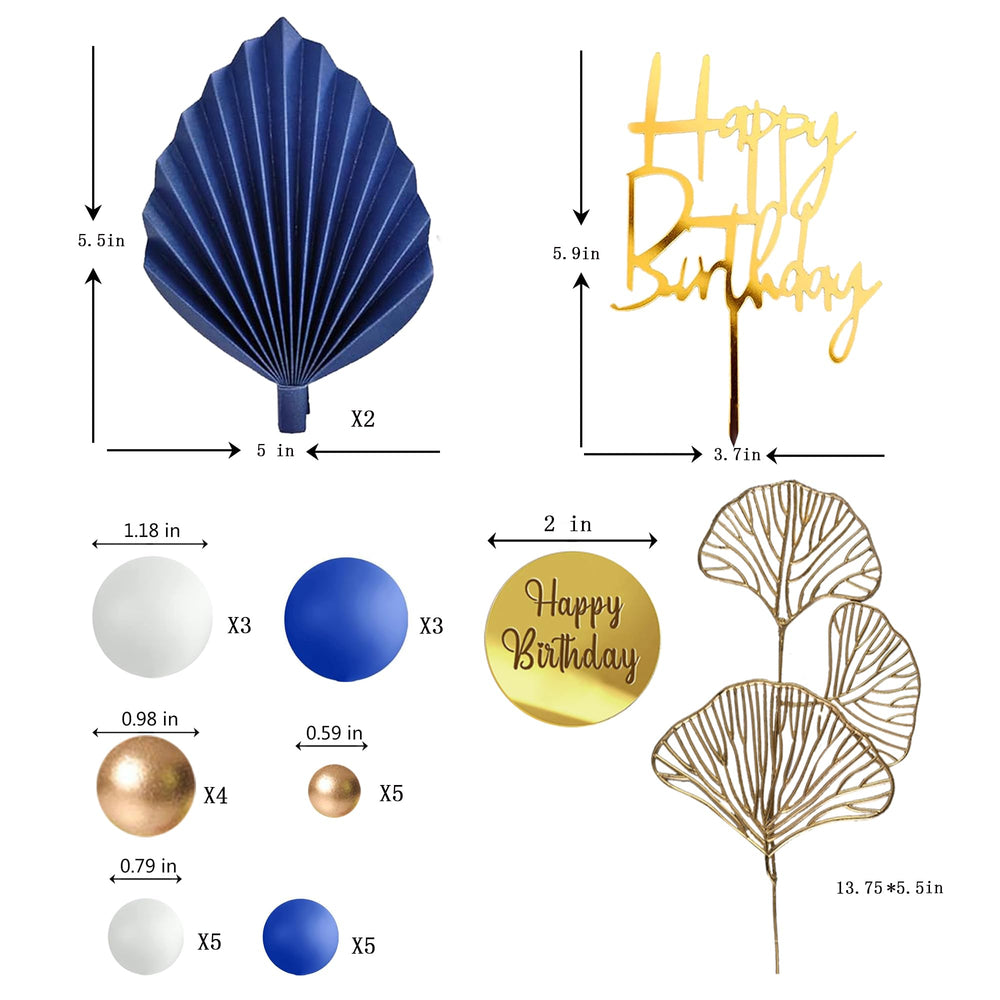 LEFUBABY palm leaves topper with delicate texture for boho cake styling.