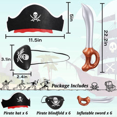 Legigo eye patches in premium felt for comfortable, durable pirate cosplay.