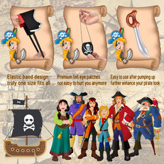 Legigo inflatable swords PVC 24-piece set, lightweight and reusable for pirate cosplay.