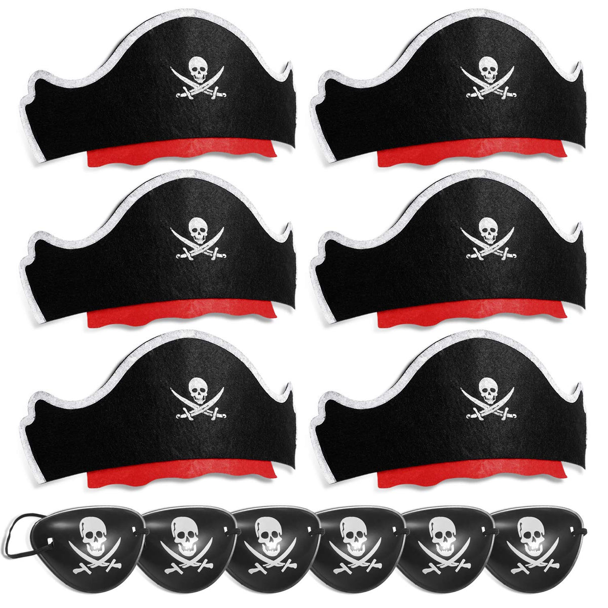 Legigo pirate hat with adjustable strap for comfortable all-day wear at parties