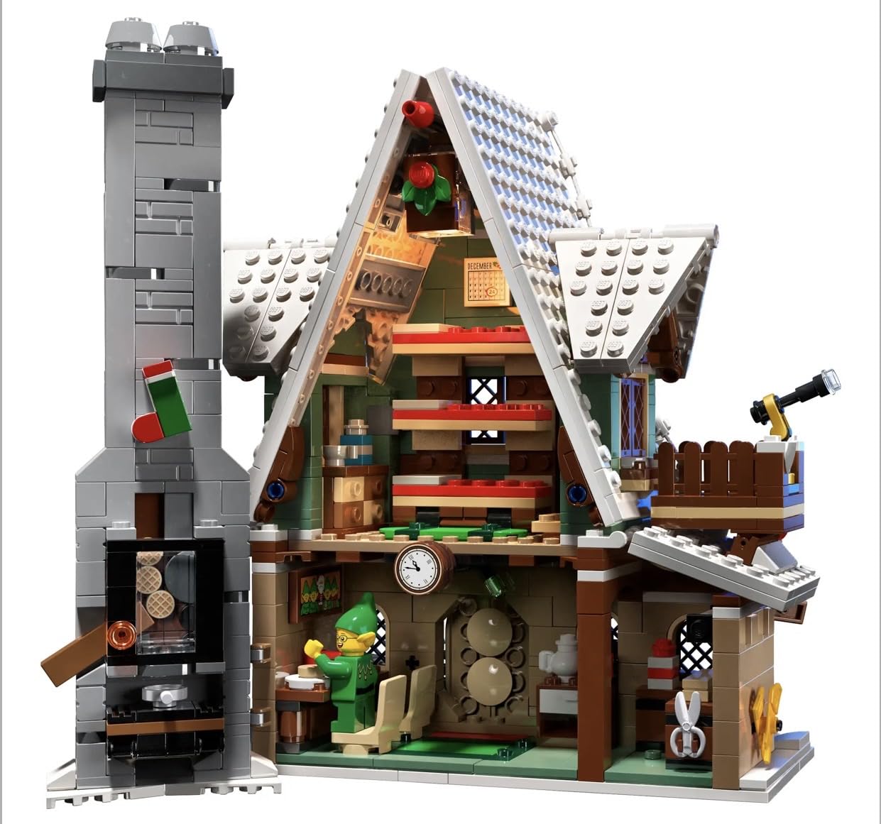 LEGO 10339 Santa's Post Office letter sorter scene supports detailed building play.