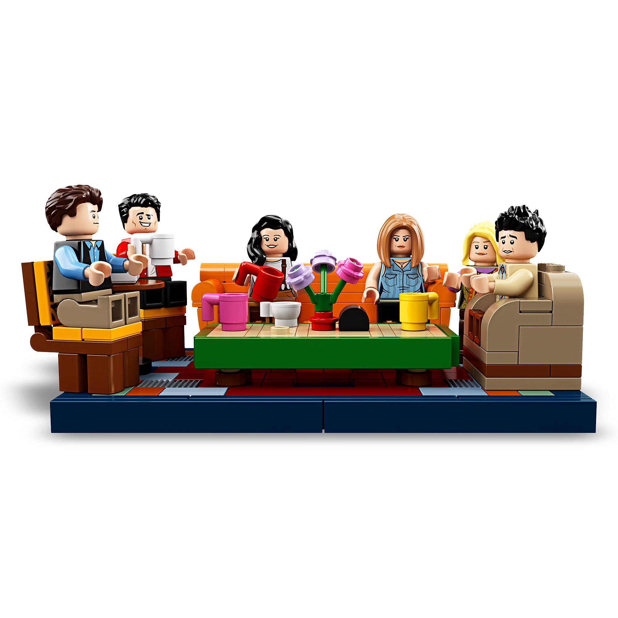 LEGO 21319 Central Perk minifigures seven characters spark imaginative Friends moments.
