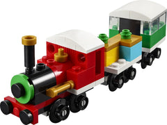 LEGO 30584 Winter Christmas Train display-on-shelf for festive decor