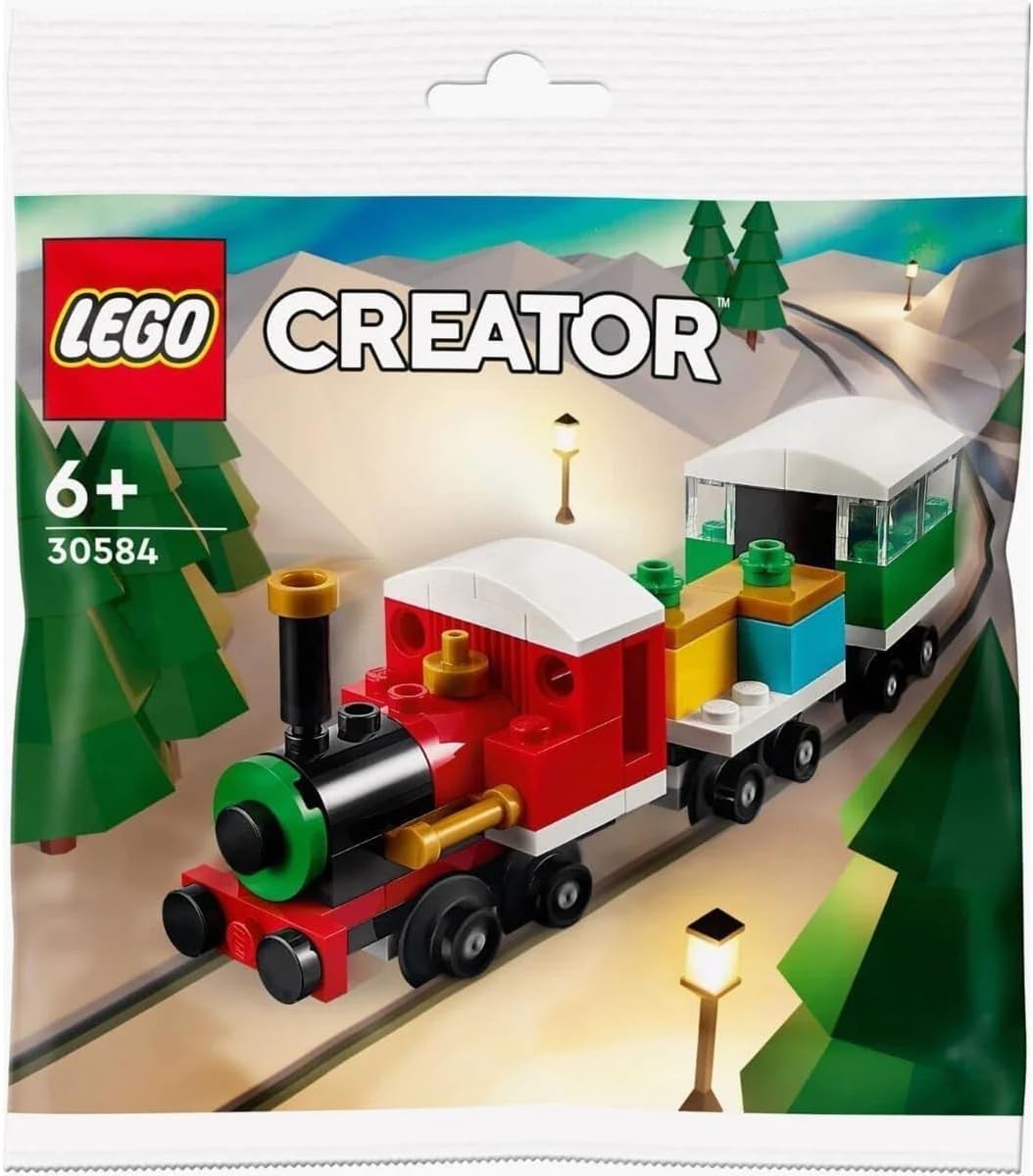 LEGO 30584 Winter Christmas Train mantel-decoration ready for holiday ambiance