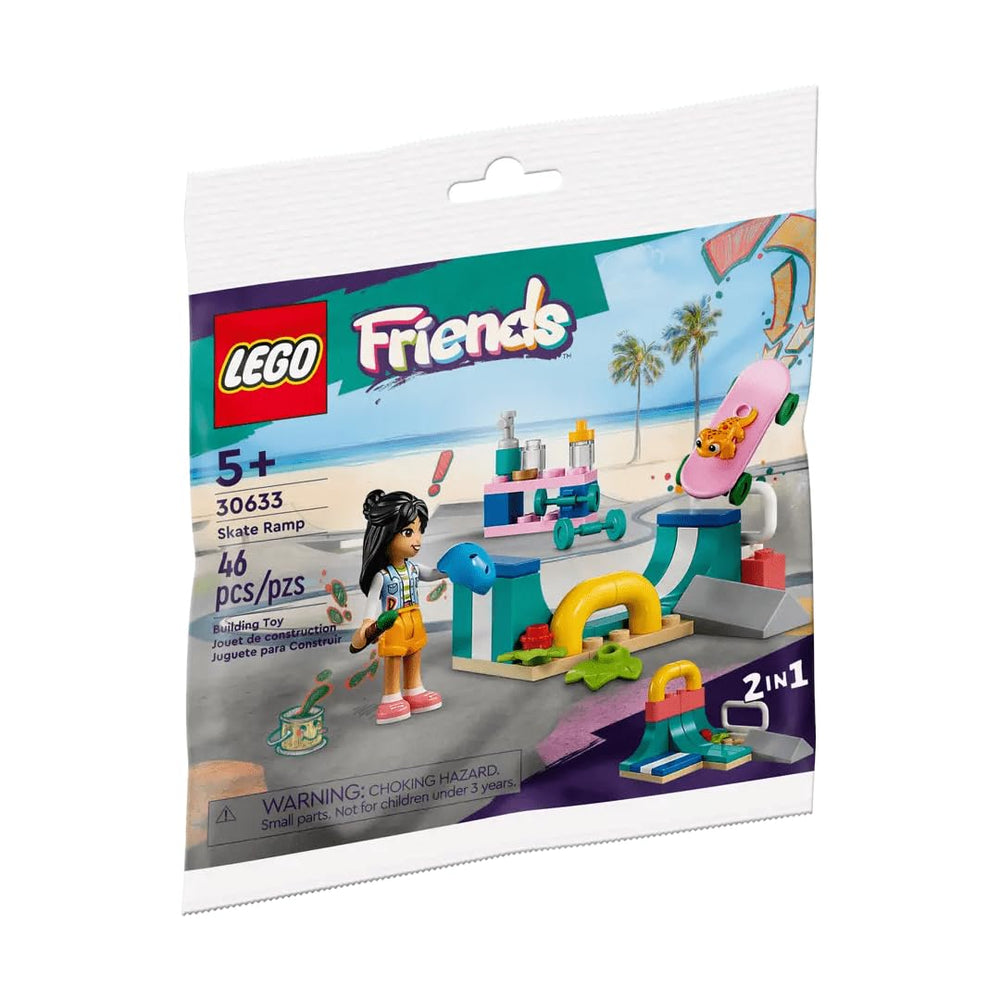 LEGO 30633 skate ramp polybag front view for compact, imaginative skate park play
