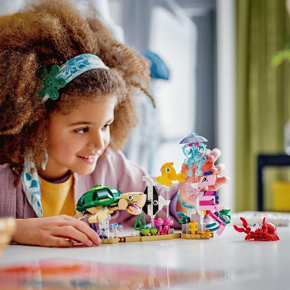 LEGO 31158 Sea Animals colorful sea plants enhance display options