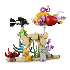LEGO 31158 Sea Animals seahorse swimming on angled stand