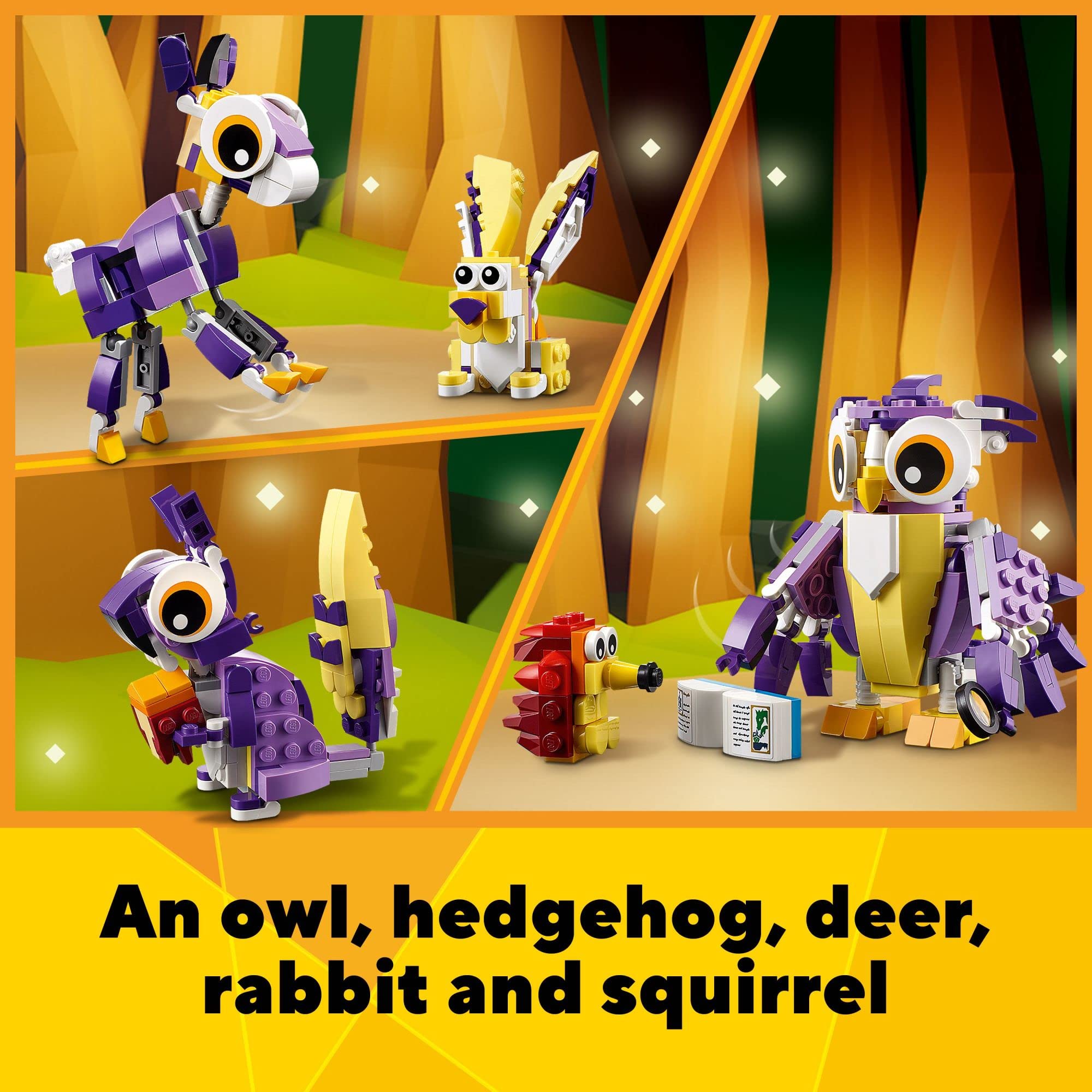 LEGO Creator 3in1 Squirrel with posable limbs for acorn quests