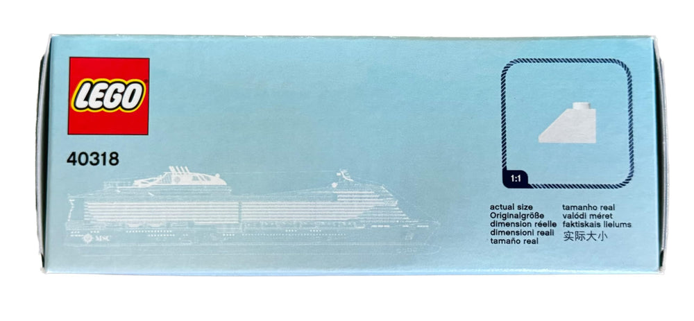 LEGO 40318 MSC Cruises Cruise Ship details showcase iconic features for storytelling builds.