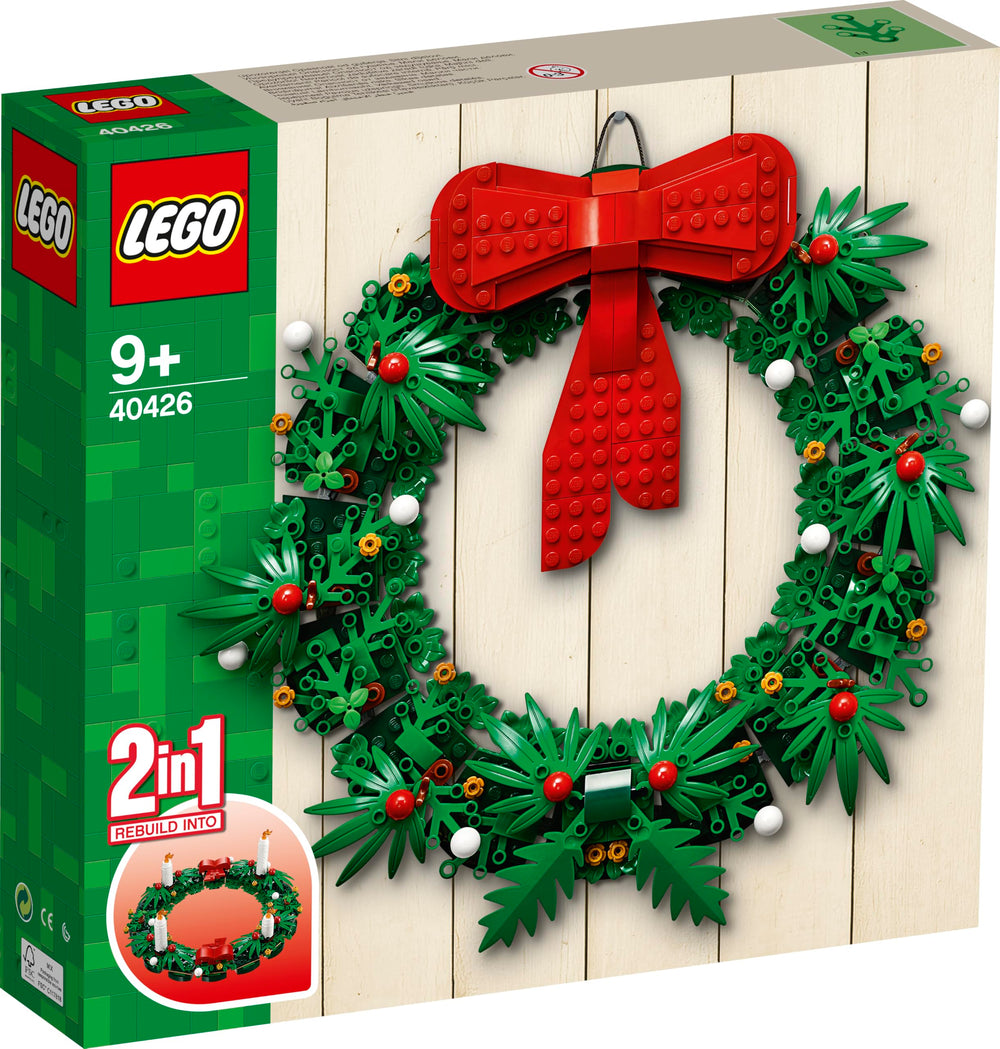 LEGO 40426 Advent wreath 2-in-1 ready for creative play and display.