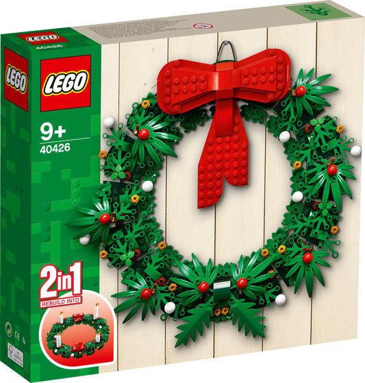 LEGO 40426 Advent wreath 2-in-1 ready for creative play and display.
