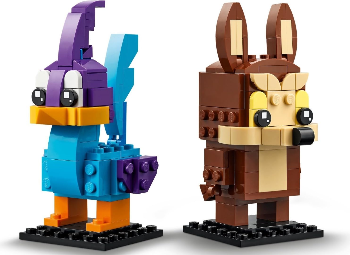 LEGO BrickHeadz Road Runner authentic colors highlight details on these figures