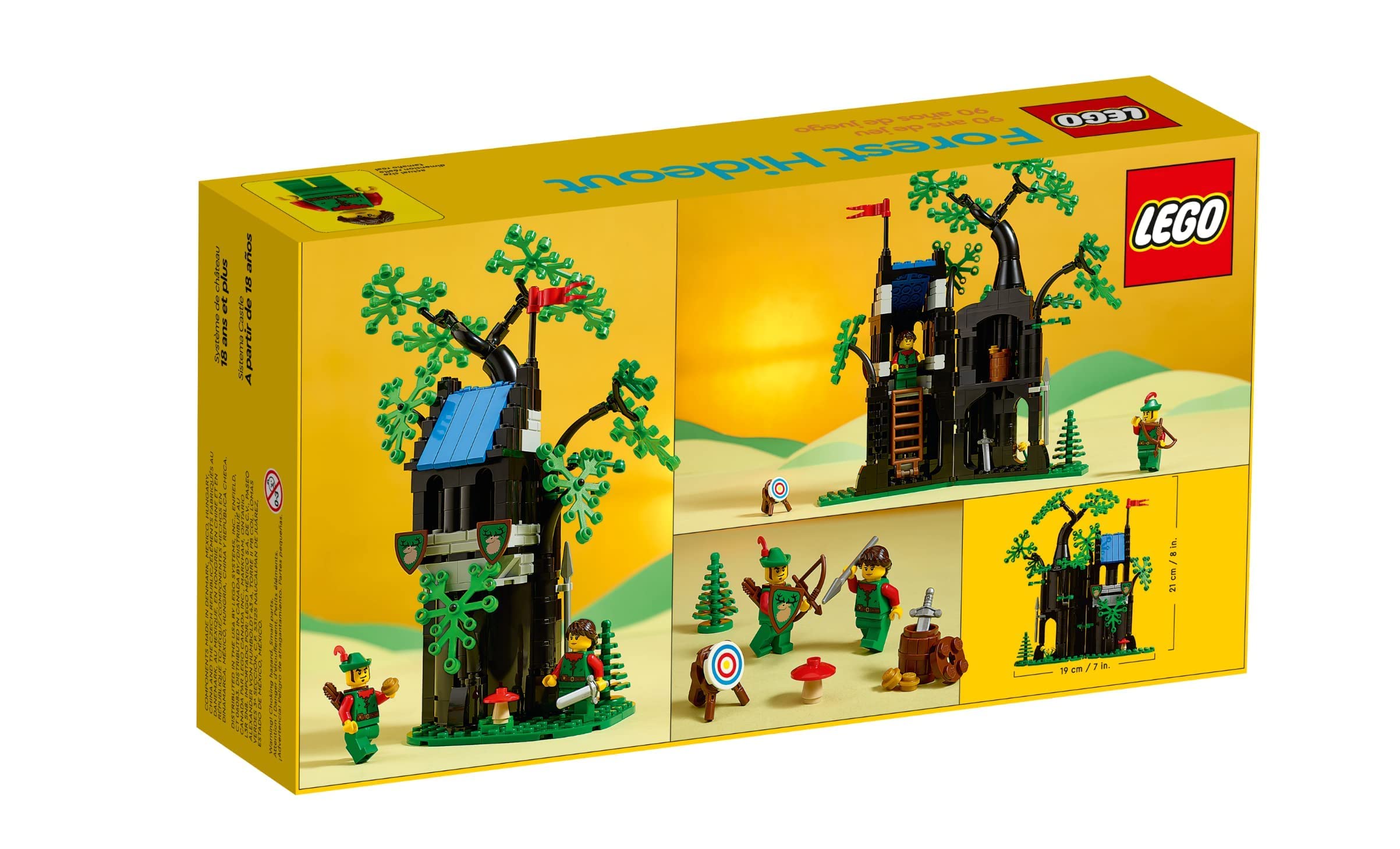 LEGO Forestmen Forest Hideout blue roof tiles enhance authentic look