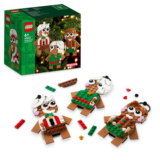 LEGO 40642 iconic gingerbread ornaments for festive decor and family play
