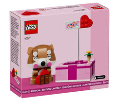 LEGO 40679 features customizable eyes and stickers for a personalized display.