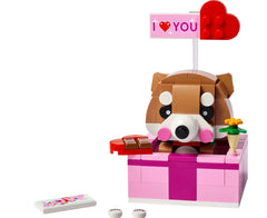 LEGO 40679 Love Gift Box with a Shiba Inu in a gift box, ideal for gifting.