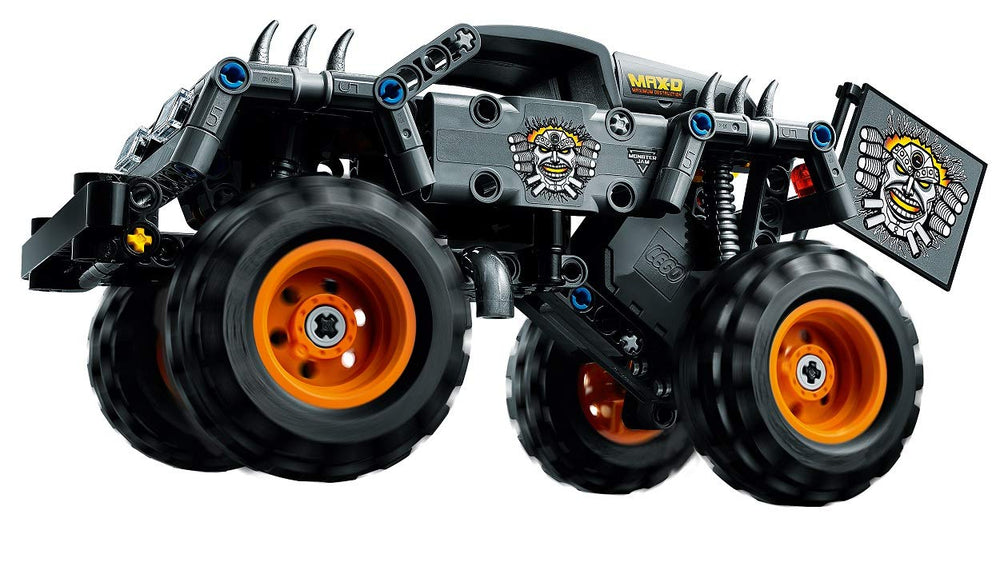 LEGO 42119 Monster Jam MAX-D pull-back action enables quick, action-packed races.