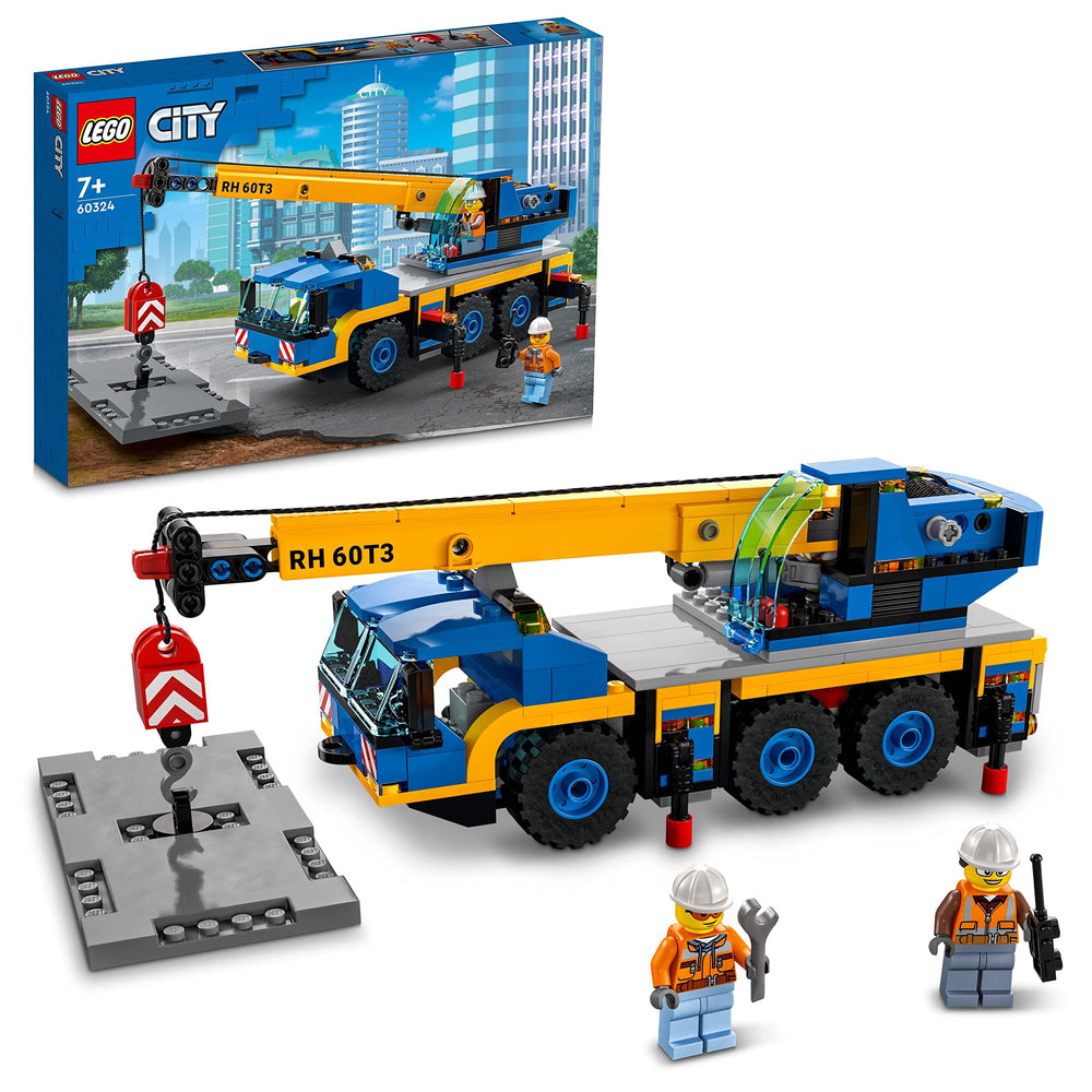 LEGO 60324 City Off-Road Crane assembly view supports imaginative building play and motor skills.
