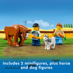 LEGO 60327 Detachable trailer for countryside adventures with the set.
