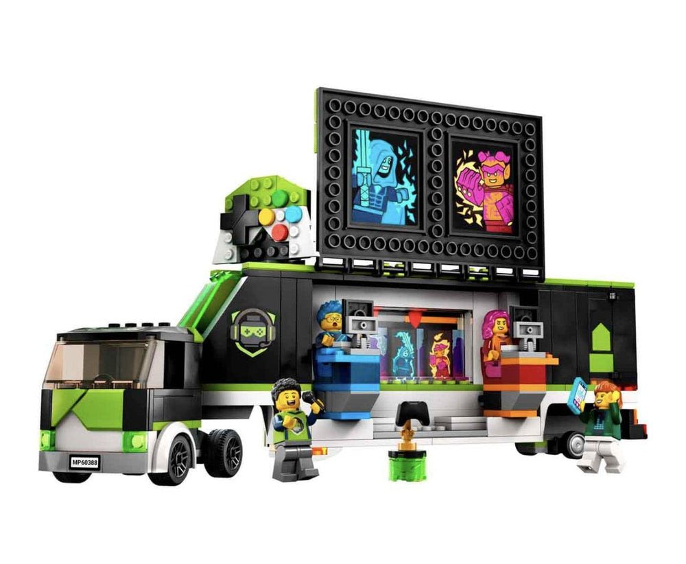 LEGO City 60388 game-stations invite two players to compete in style.