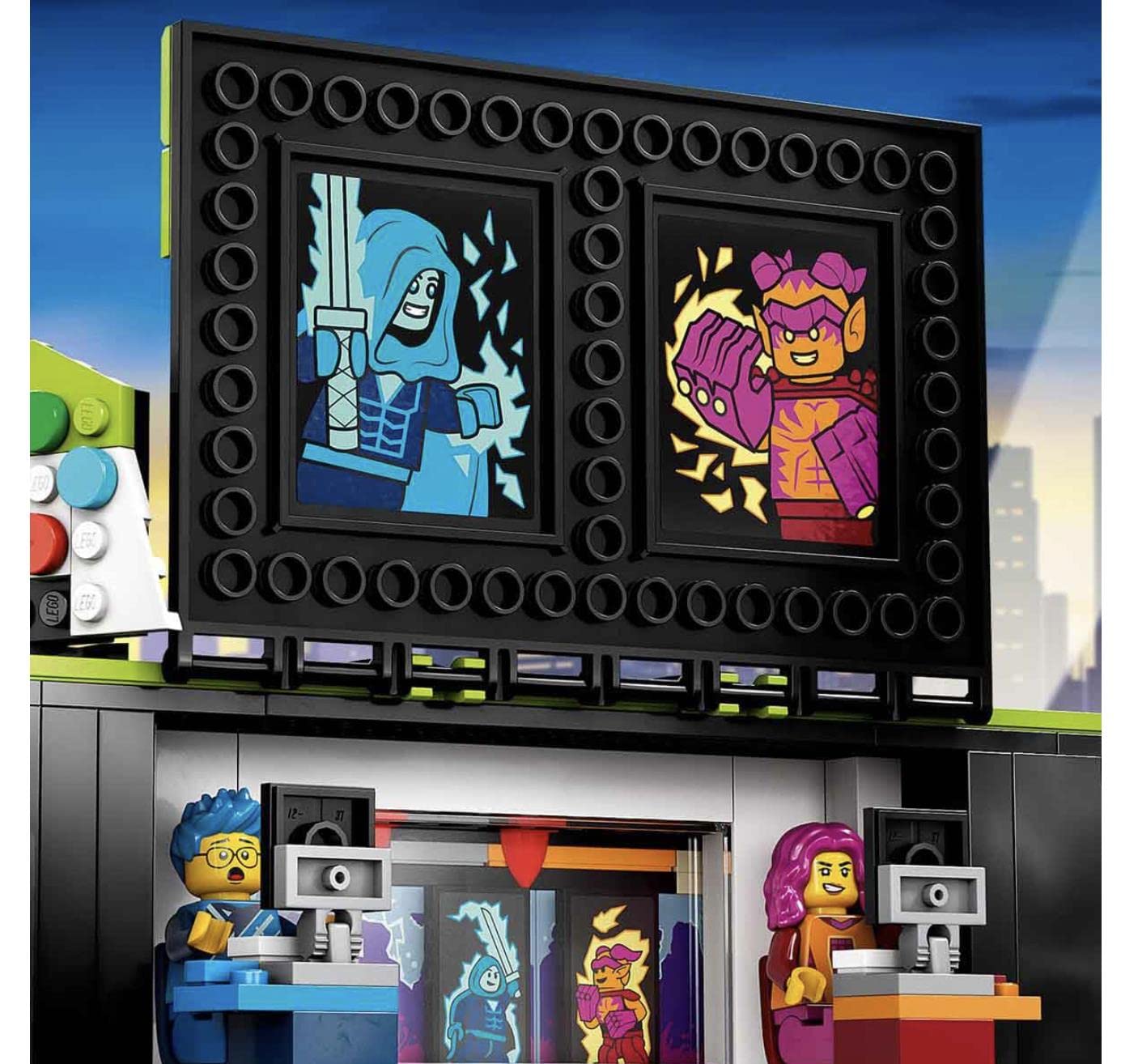 LEGO City 60388 microphone encourages pretend announcing and audience engagement.