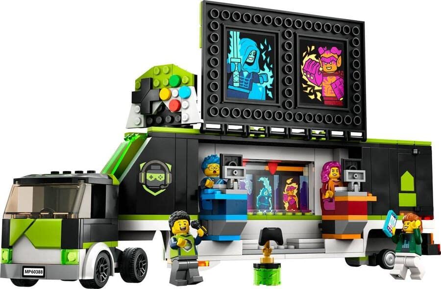 LEGO City 60388 presenter-minifig adds storytelling to every match.