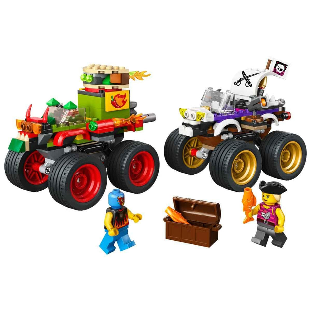 LEGO 60397 Monster Truck Race side view highlighting compact build for quick play.