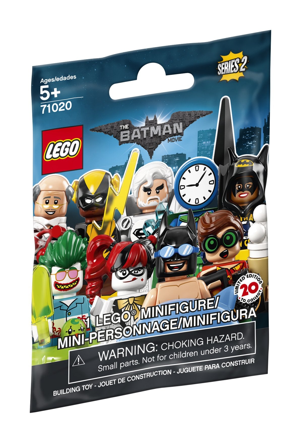LEGO 71020 mystery bag with exclusive Batman minifigure for display and collection