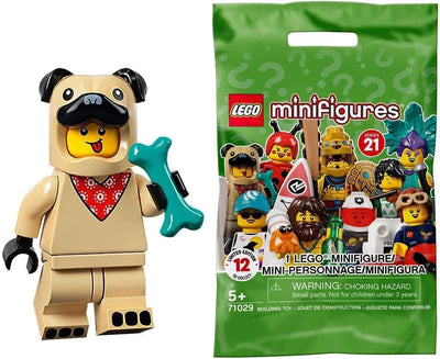 LEGO 71029 Series 21 Pug Costume Guy minifigure for play and display collections