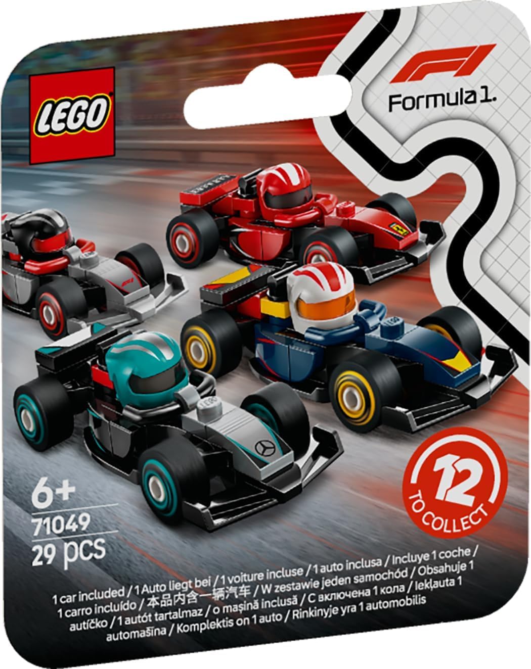 LEGO 71049 F1 Cars detailed cockpit features authentic interior details for imaginative racing