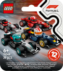 LEGO 71049 F1 Cars display pose presents a ready-to-showcase model for fans and collectors